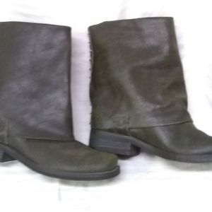 Envy Boots Leather Fun Police  Gray  7.5